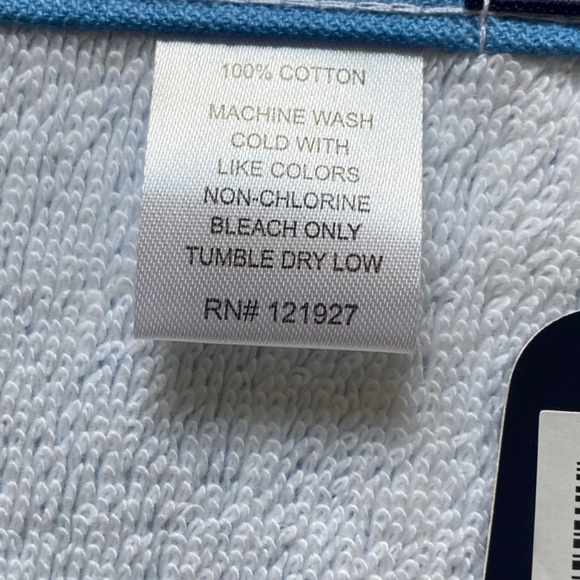 Johnnie-O block letter beach towel blue white - Picture 12 of 13